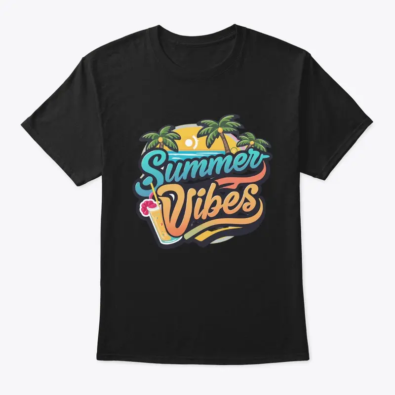 Summer Vibes Design T-Shirt 